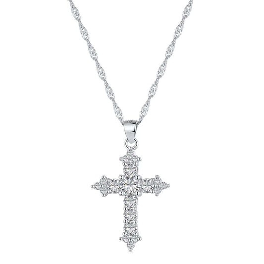[Amore]Delicate Cross Shape Necklace