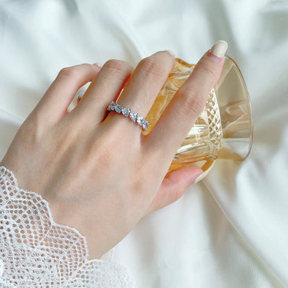 [Amore]0.25 Carat Radiant Romance Heart Cut Lover Ring