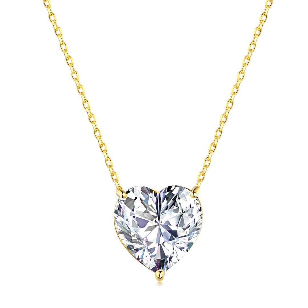 [Amore]6.0 carat Radiant Heart Shape Necklace