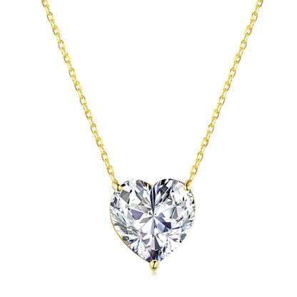 [Amore]6.0 carat Radiant Heart Shape Necklace