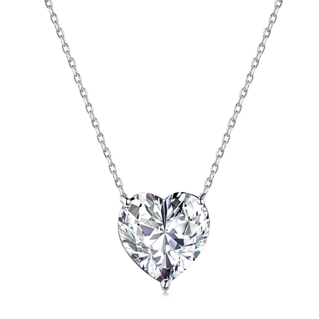 [Amore]6.0 carat Radiant Heart Shape Necklace