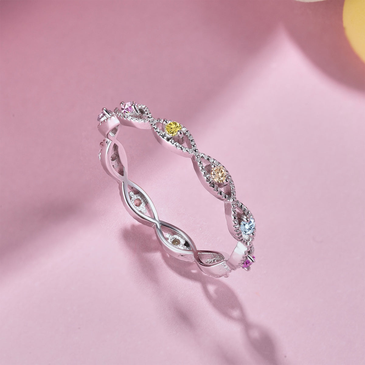 [Amore]Elegant Energetic Round Cut Daily Ring