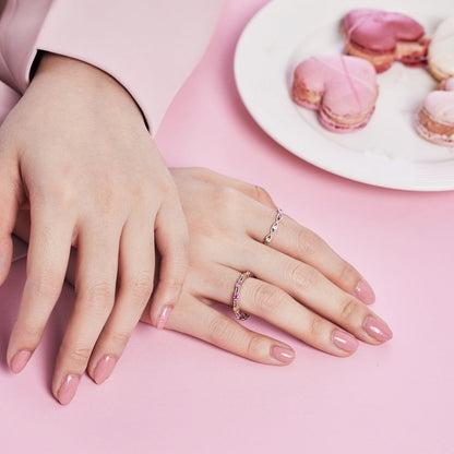 [Amore]Elegant Energetic Round Cut Daily Ring