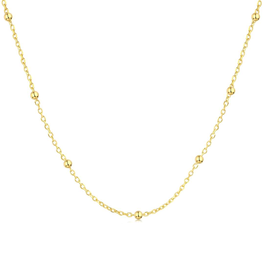 [Amore]Small Bead Clavicle Chain Simple Necklace