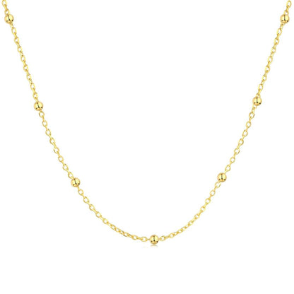 [Amore]Small Bead Clavicle Chain Simple Necklace