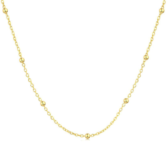 [Amore]Small Bead Clavicle Chain Simple Necklace