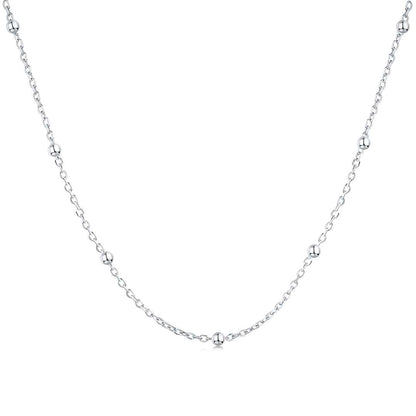 [Amore]Small Bead Clavicle Chain Simple Necklace