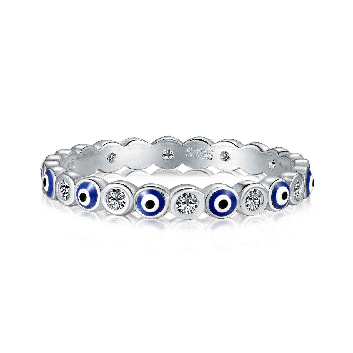 [Amore]Sparkling Vibrant Round Shape Daily Ring