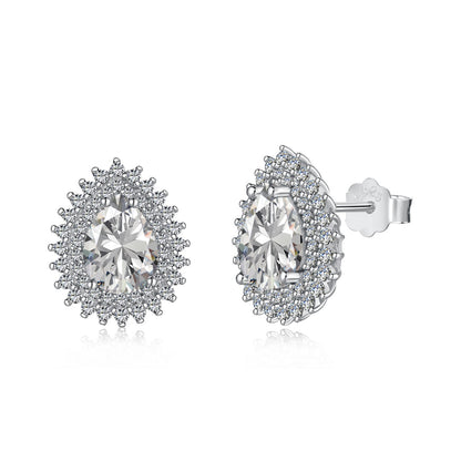 [Amore]Delicate Gorgeous Pear Cut Daily Earrings