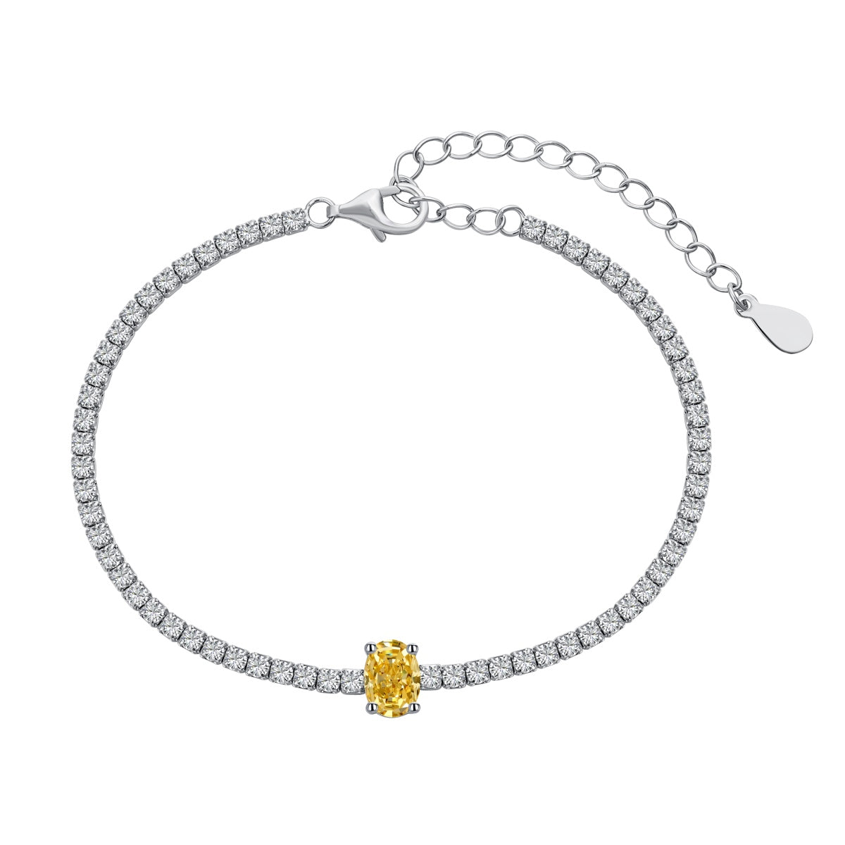 [Amore]0.75 Carat Exquisite Oval Cut Daily Bracelet