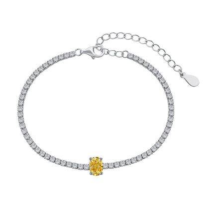 [Amore]0.75 Carat Exquisite Oval Cut Daily Bracelet