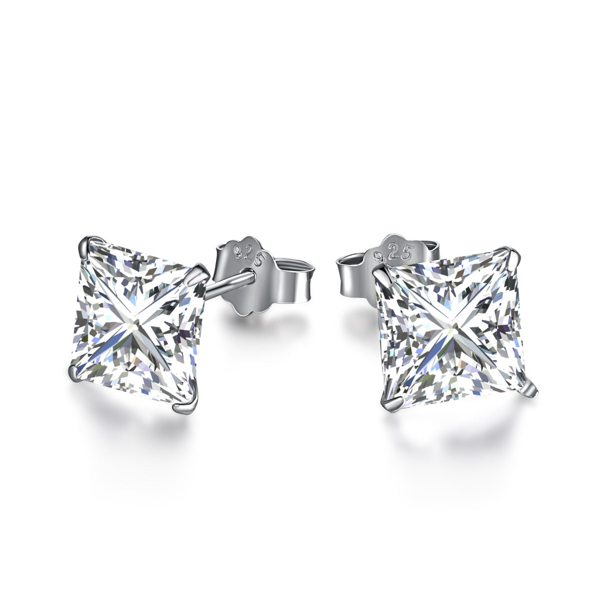 [Amore]Ornate Square Shape Earrings