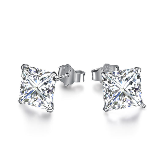 [Amore]Ornate Square Shape Earrings