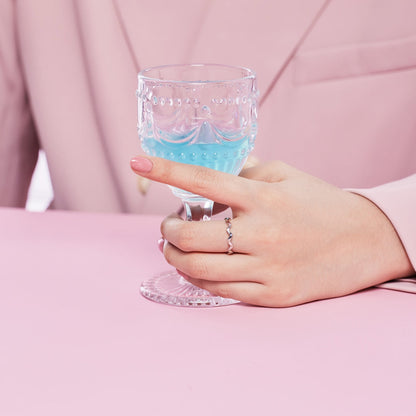 [Amore]Ornate Vibrant Round Cut Daily Ring