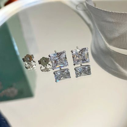 [Amore]Ornate Square Shape Earrings