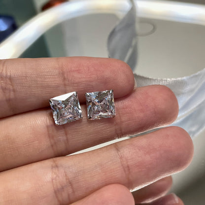 [Amore]Ornate Square Shape Earrings
