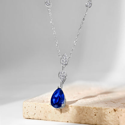 [Amore]Dazzling Pear Cut Necklace