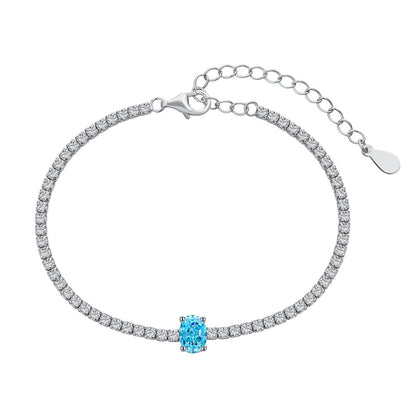 [Amore]0.75 Carat Exquisite Oval Cut Daily Bracelet