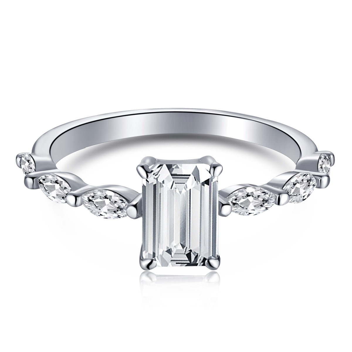 [Amore]1.0 Carat Dainty Resplendent Radiant Cut Daily Ring