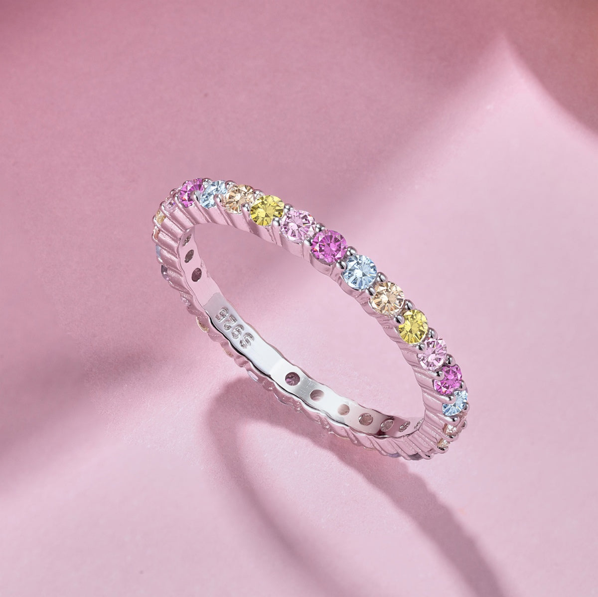 [Amore]Elegant Vivid Round Cut Daily Ring