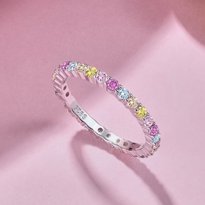 [Amore]Elegant Vivid Round Cut Daily Ring