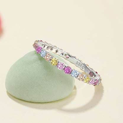 [Amore]Elegant Vivid Round Cut Daily Ring