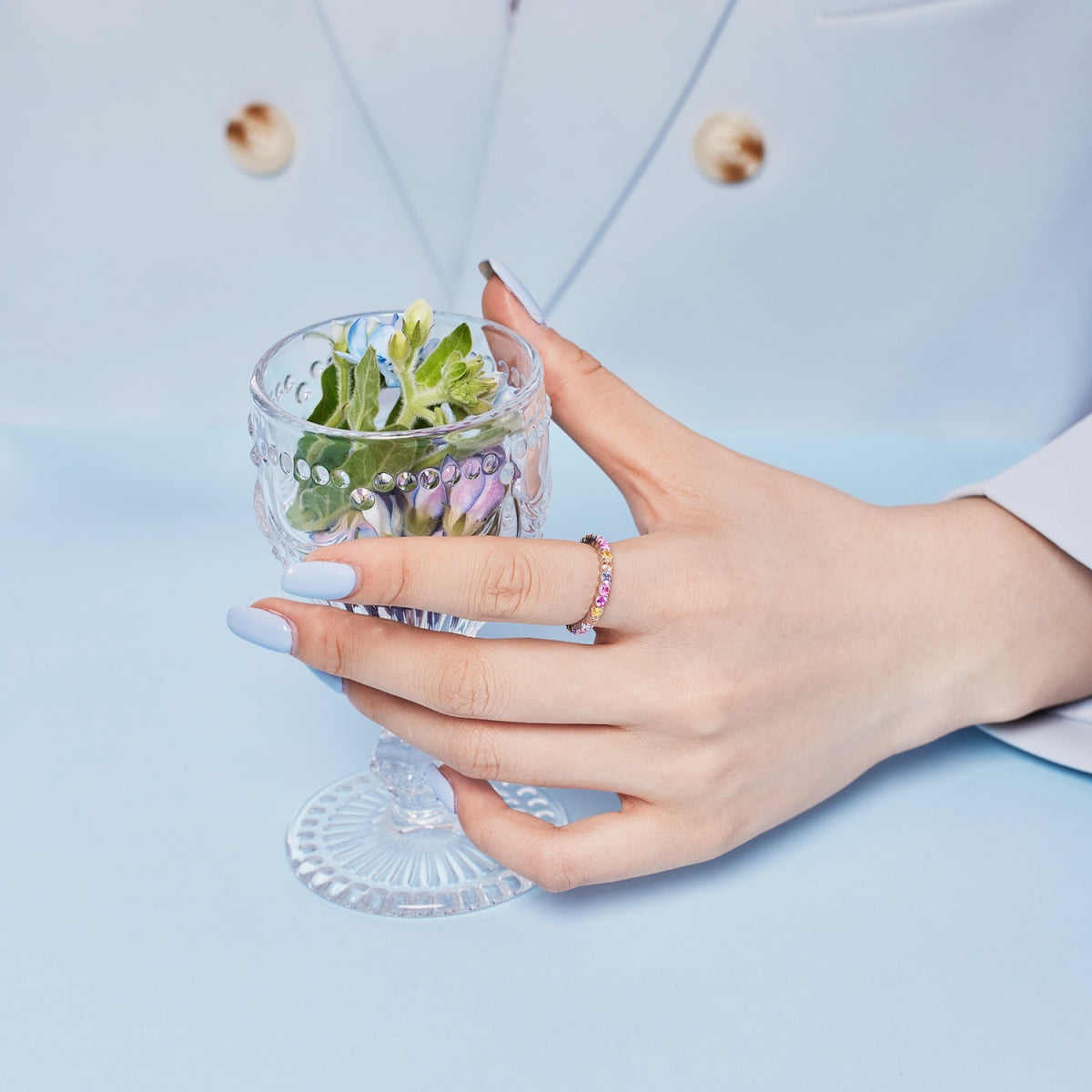 [Amore]Dazzling Resplendent Round Cut Party Ring