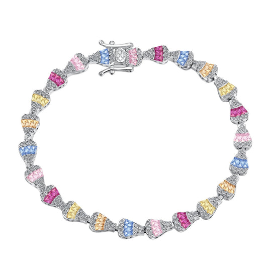 [Amore]Radiant Water Drop Shape Daily Bracelet