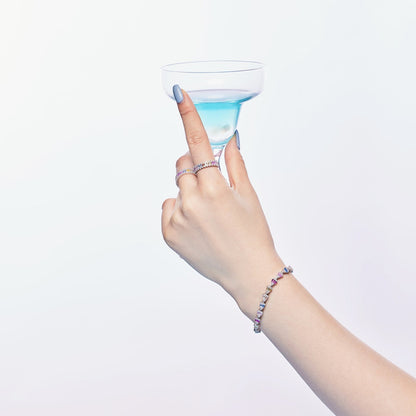 [Amore]Radiant Water Drop Shape Daily Bracelet