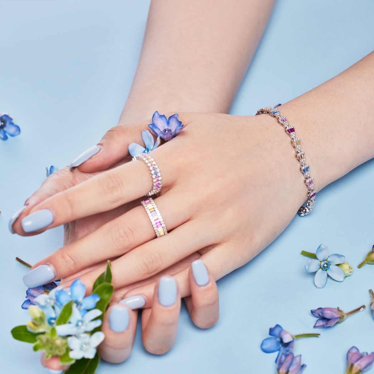[Amore]Radiant Water Drop Shape Daily Bracelet