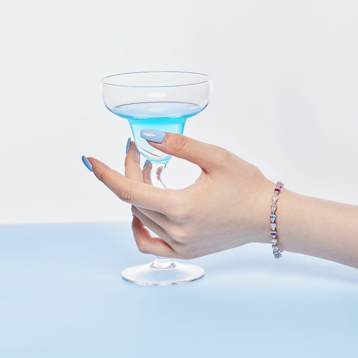 [Amore]Radiant Water Drop Shape Daily Bracelet