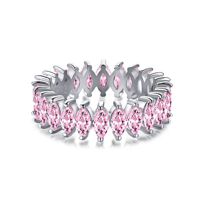 [Amore]Gorgeous Marquise Cut Tennis Ring