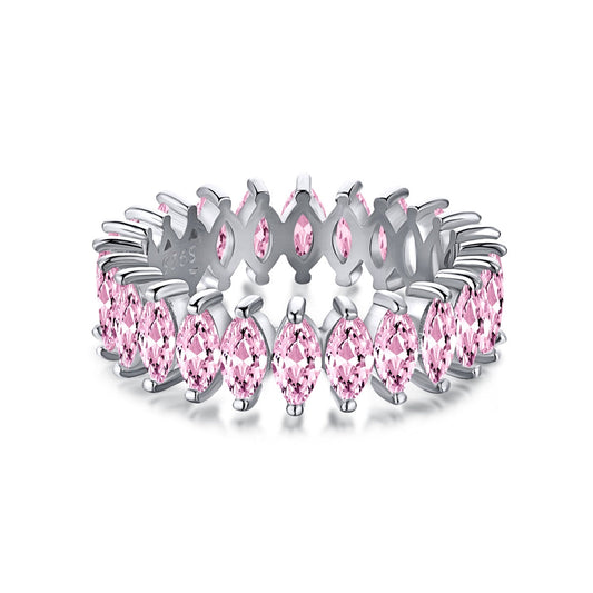 [Amore]Gorgeous Marquise Cut Tennis Ring