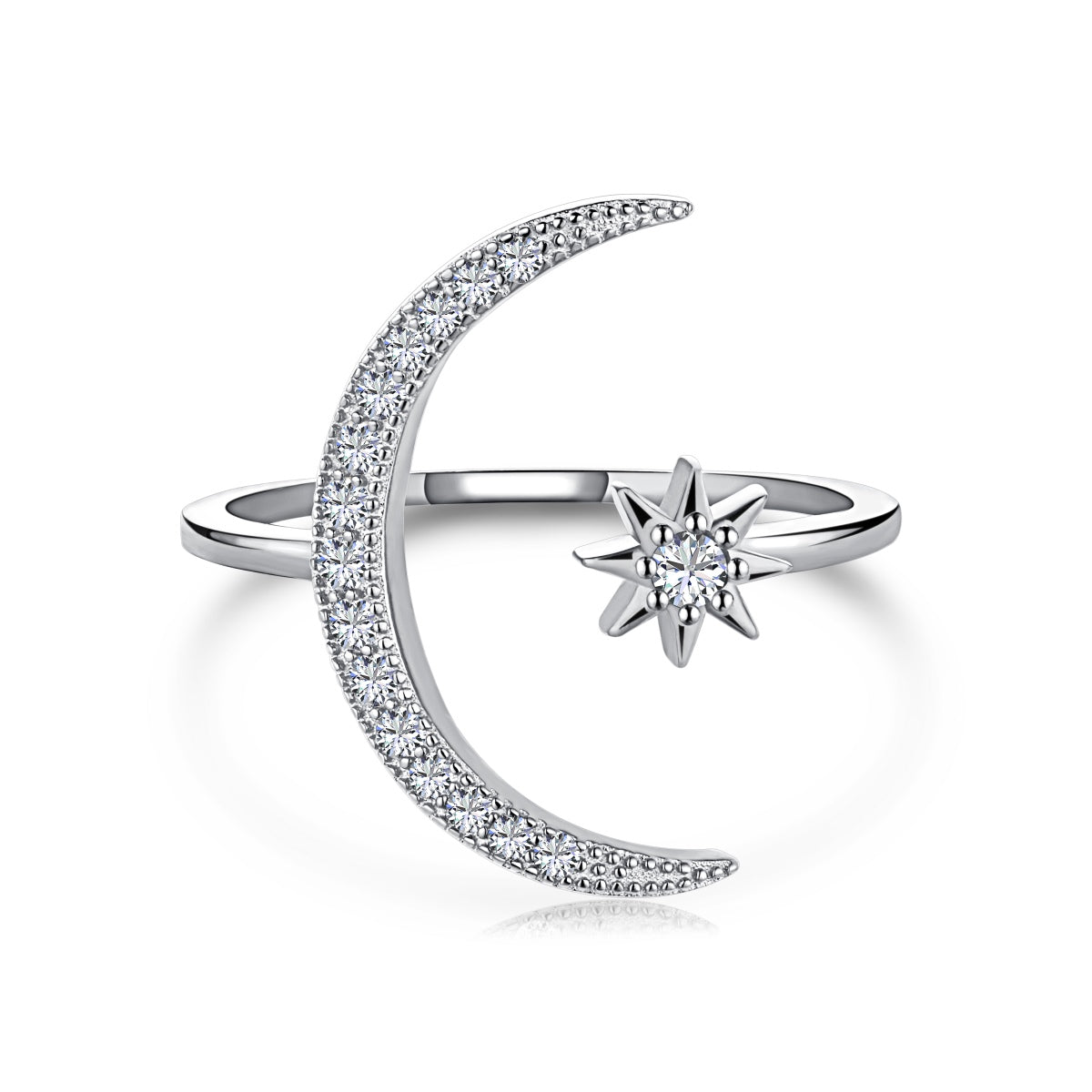 [Amore]Eternity Moon & Star Ring