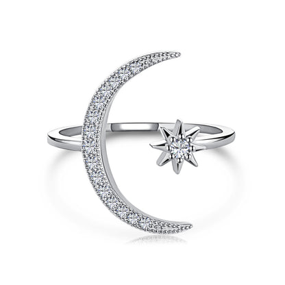 [Amore]Eternity Moon & Star Ring