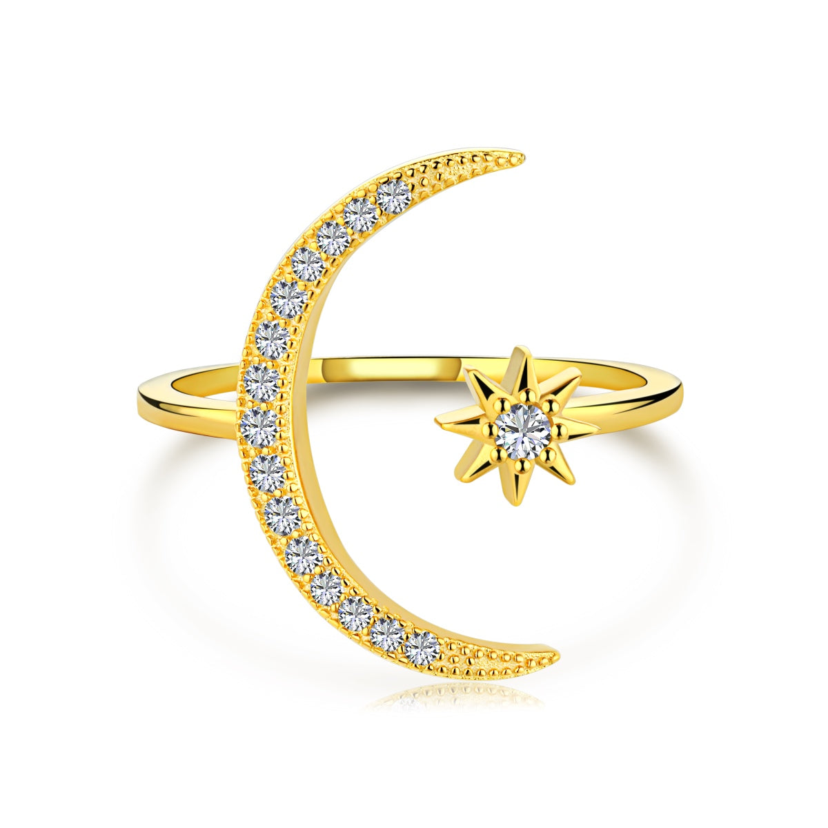 [Amore]Eternity Moon & Star Ring