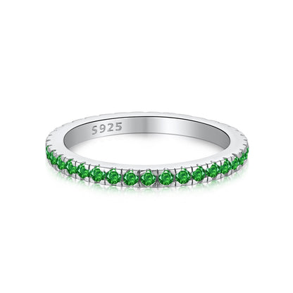 [Amore]Delicate Sparkling Round Cut Daily Ring
