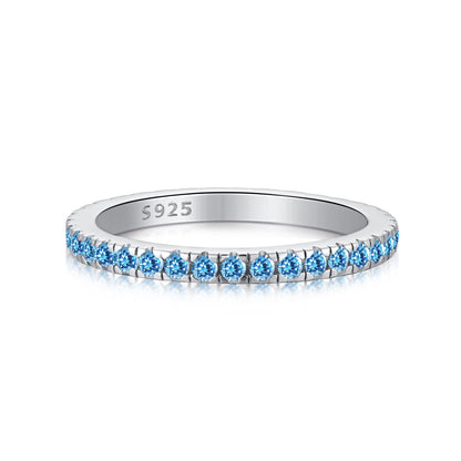 [Amore]Delicate Sparkling Round Cut Daily Ring