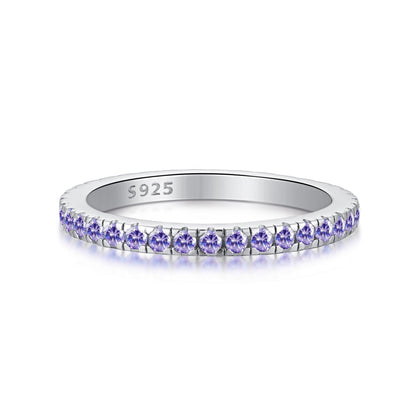 [Amore]Delicate Sparkling Round Cut Daily Ring