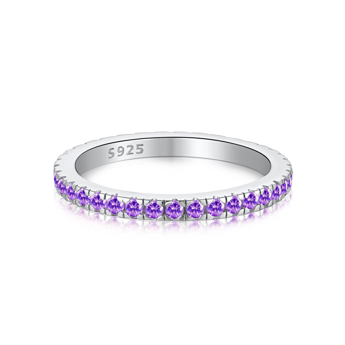 [Amore]Delicate Sparkling Round Cut Daily Ring