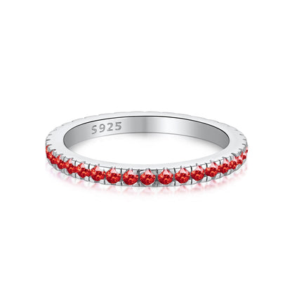 [Amore]Delicate Sparkling Round Cut Daily Ring