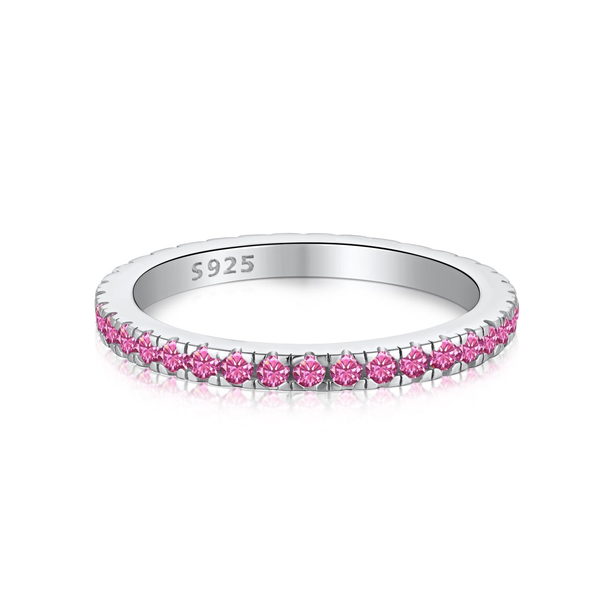 [Amore]Delicate Sparkling Round Cut Daily Ring