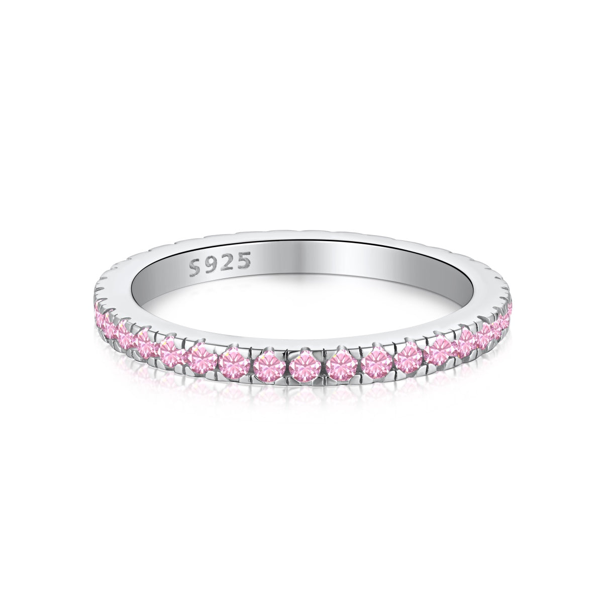 [Amore]Delicate Sparkling Round Cut Daily Ring