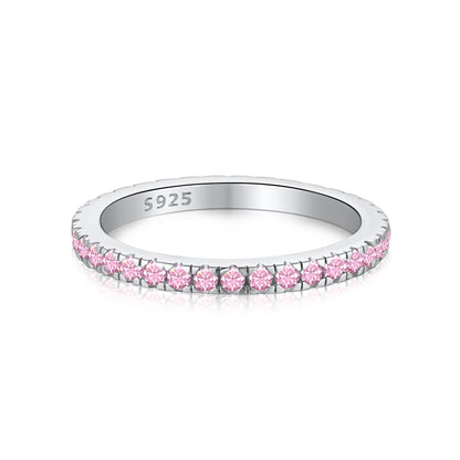 [Amore]Delicate Sparkling Round Cut Daily Ring