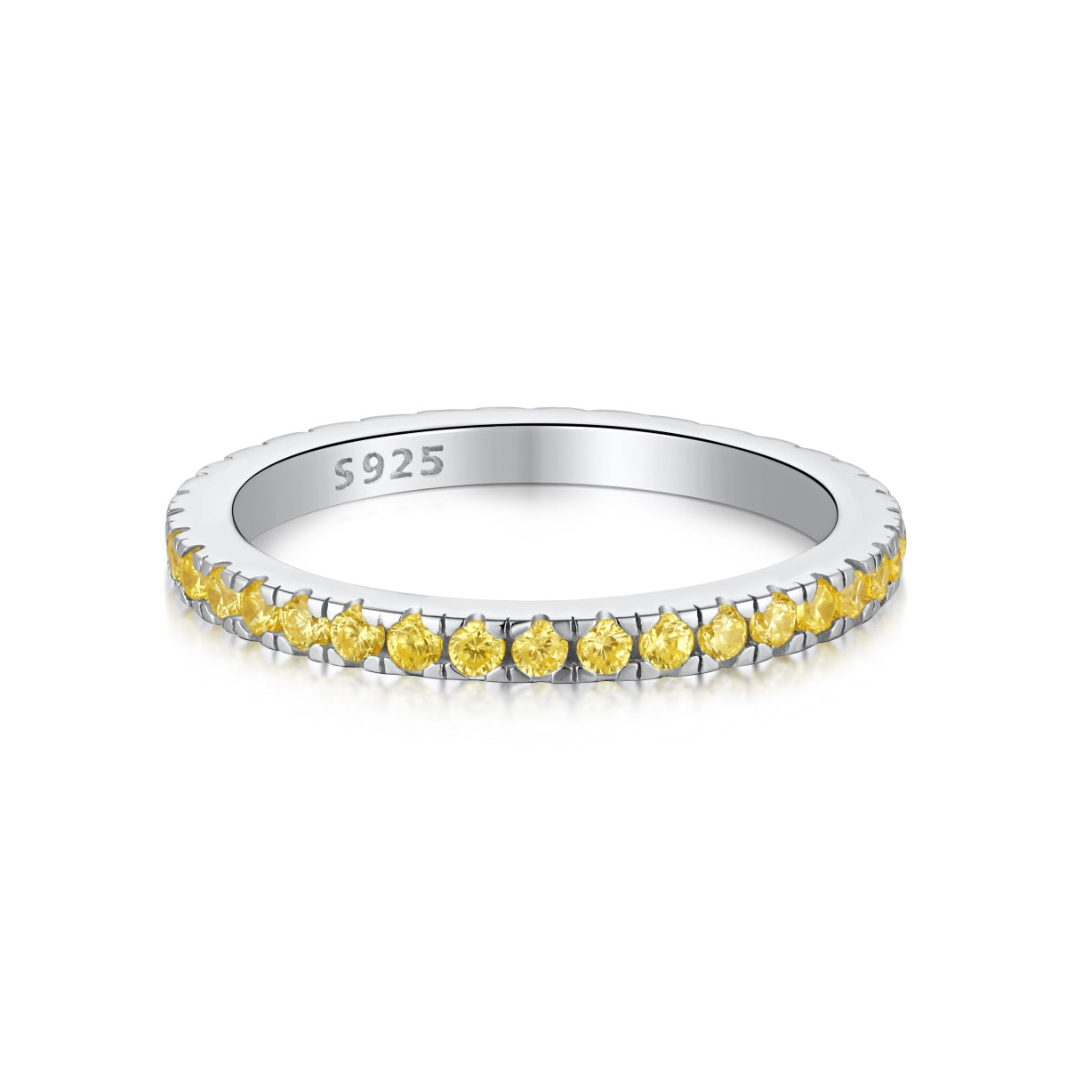 [Amore]Delicate Sparkling Round Cut Daily Ring