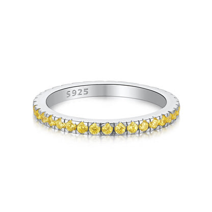 [Amore]Delicate Sparkling Round Cut Daily Ring