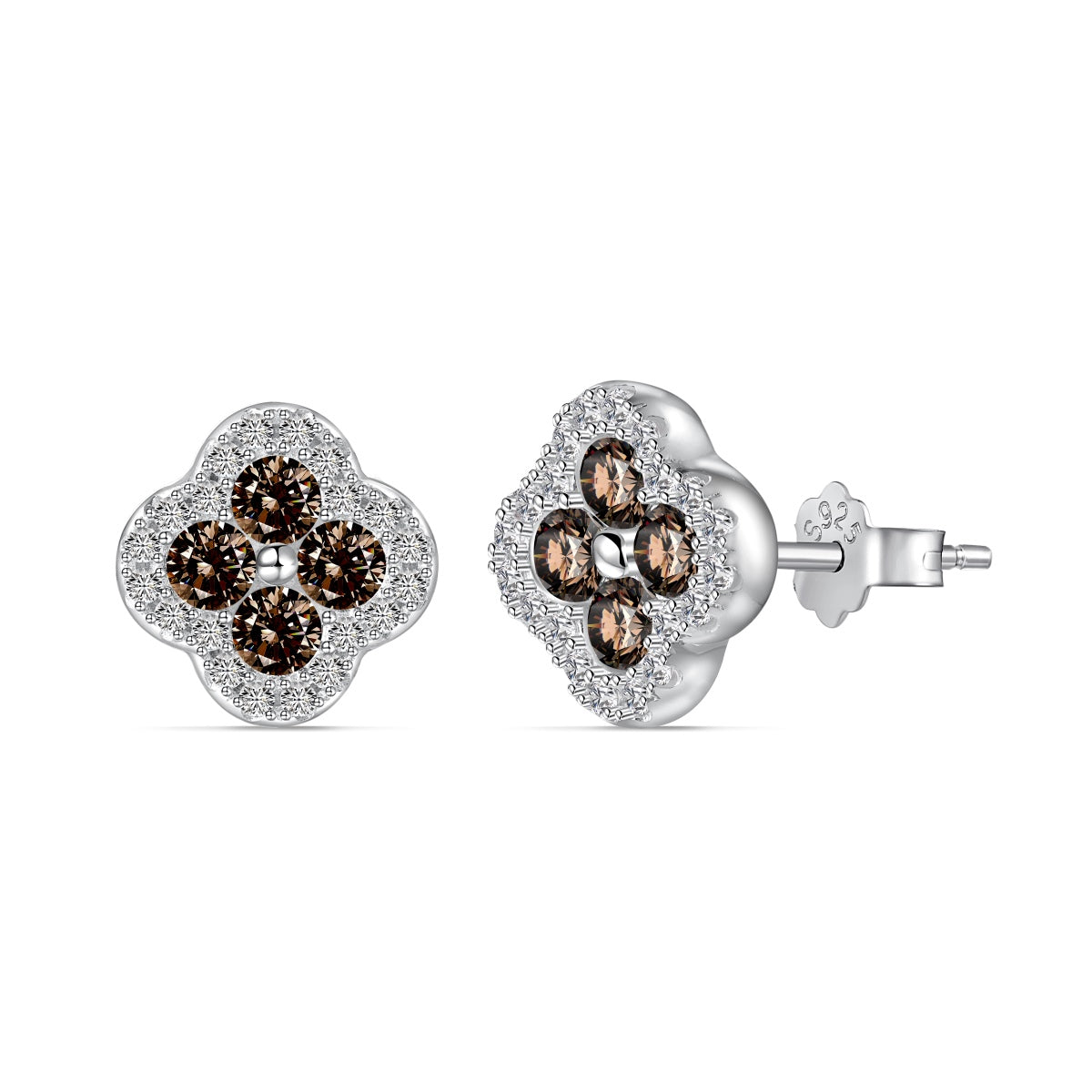 [Amore]Four-Leaf Clover Flower Shaped Earrings