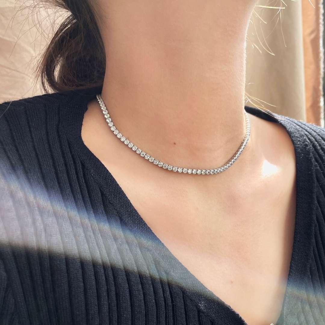 [Amore]Elegant Tennis Chain Necklace