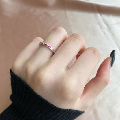 [Amore]Delicate Sparkling Round Cut Daily Ring