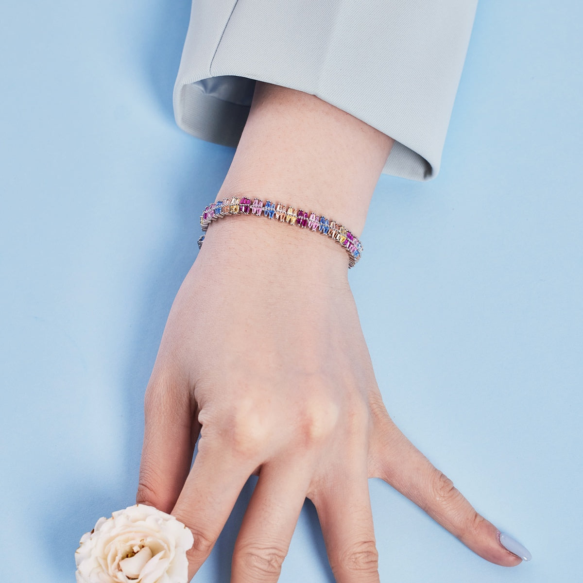 [Amore]Sparkling Exquisite Multi Cut Party Bracelet